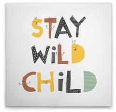 Картина на холсте A.S. Création Stay Wild Child 3 цвет weissbuntgraubraungelb
