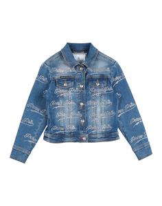 Джинсовая куртка для девочек Philipp Plein, синий