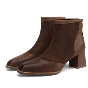 SAFIYA Ботильоны женские коричневые/черные