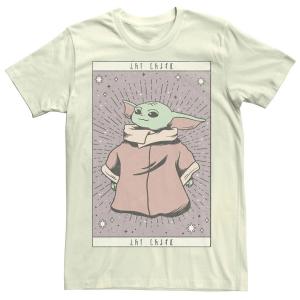 Мужская футболка с портретом и карточкой The Mandalorian The Child Aka Baby Yoda Star Wars