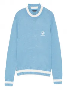 Свитер с вышитым логотипом Iceberg, синий