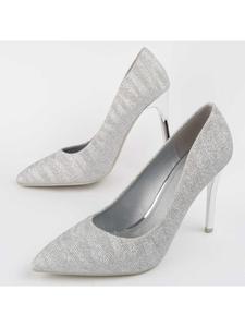 Туфли-лодочки Queen16 серебристого цвета Montevita