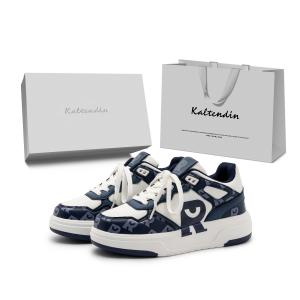 Модные очки в минималистичном стиле, 3D, низкие кроссовки для скейтбординга, унисекс Kaltendin, Marine Blue