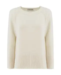 Рубчатый свитер из чистой шерсти Le Tricot Perugia, желтый