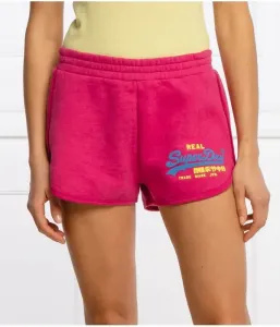 Шорты regular fit Superdry, розовый