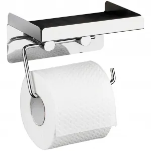 Держатель для туалетной бумаги WENKO, комбинация 2-в-1, цвет edelstahlfarben/silberfarben