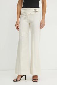 Хлопковые брюки Versace Jeans Couture, бежевый