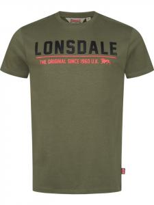 Футболка Crantock T-Shirt Regular Fit зеленого цвета Lonsdale