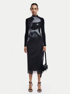 Платье на каждый день приталенного кроя Desigual, серый