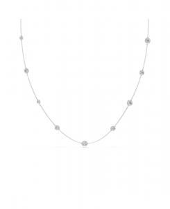 Колье Una Angelic Strandage с родиевым покрытием Swarovski, Silver