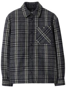 Burberry шерстяная рубашка в клетку, черный