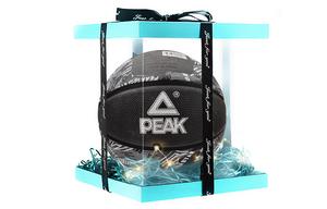 PEAK Резиновый баскетбольный мяч blue gray размер 7 тренировочный unisex