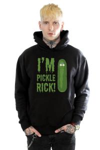 Толстовка с капюшоном «Я Пикл Рик» Rick & Morty, черный