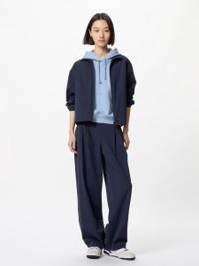 Ультраэластичные широкие брюки Uniqlo, синий