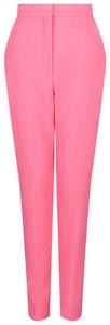 Брюки-сигареты с высокой талией от Alexander McQueen, розовые