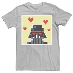 Мужская футболка Darth Vader Pixel Heart Eyes ко Дню святого Валентина Star Wars