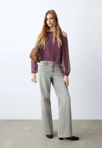 Подростковые джинсы свободного кроя Mango Kids, Grey Denim