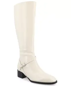 Женские сапоги Rhianah Wide Width Block Heel Knee High Riding Journee Collection, слоновая кость/кремовый
