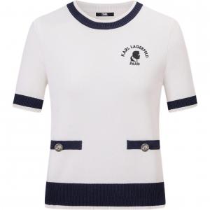 KARL LAGERFELD SS24 Трикотаж Женская Белая KARL LAGERFELD / Karl Lagerfeld Jeans