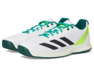 Кроссовки adidas Courtflash, цвет White/Black/Collegiate Green