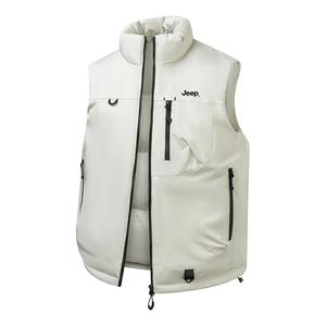 Жилет Unisex Stand Collar Thickened Others Jeep, белый