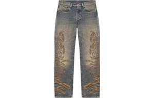 Западная Хлопковая Стежка 501 Джинсы Denim Tears, Синий