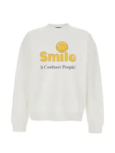 Свитшот с принтом смайлика Dsquared2, белый