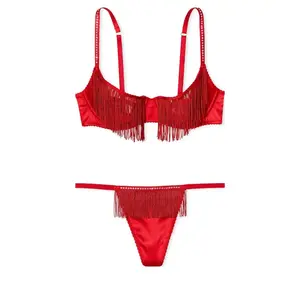 Victoria's Secret Женский комплект нижнего белья красный