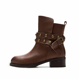 FION Коричневые женские ботильоны, цвет Brown