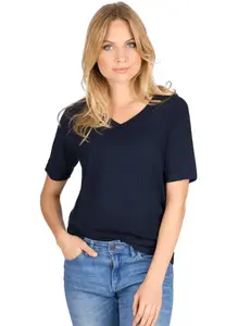 Футболка Trigema "Футболка TRIGEMA из 100% органического хлопка (kbA)", синий