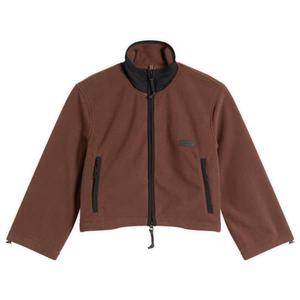 Флисовая домашняя куртка на молнии, укороченная Skims, Cocoa