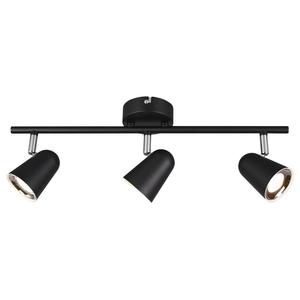 Потолочный светильник Trio Toulouse, поликарбонат - черный - количество языков пламени: 3