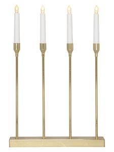 STAR Trading Светодиодный оконный светильник «Лотти» золотистого цвета - (Ш)33 x (В)48 см