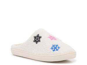 Тапочки Olivia Miller Holiday Snowflake Slipper, белый