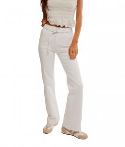 Джинсы Free People Sabine Slim A Line Jeans, Optic White