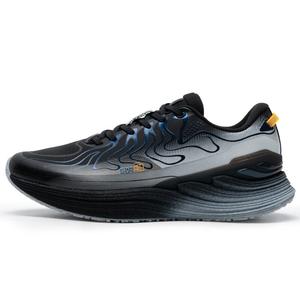 XTEP Кроссовки для бега с низким верхом, износостойкие, противоскользящие, мужские, черно-серые