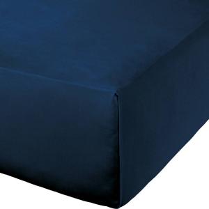 Простыня Erwin Müller 202590, глянцевый темно-синий - ширина: 180 см