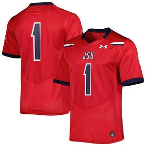 Мужская футбольная майка Jackson State Tigers #1 red Under Armour