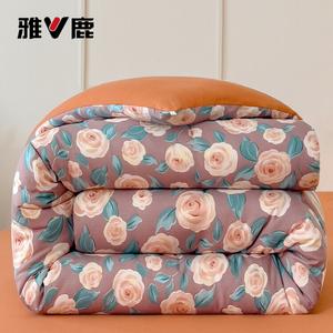 Yalu Одеяло 150x200 см, двойной слой марли, класс А антибактериальное, вес ~2.9 кг, хлопковое, утепленное, принт Rose Story