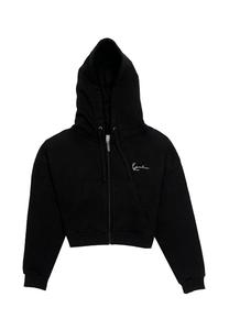Толстовка CROP HOODIE SMALL SIGNATURE ESSENTIAL Karl Kani, цвет black