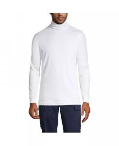 Мужская хлопковая водолазка Supima Lands' End, белый