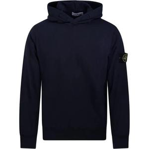 Толстовка с длинными рукавами и нашивкой с логотипом Stone Island, синий