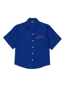 Рубашка с короткими рукавами Dsquared2 Kids, синий