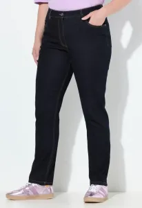 Джинсы облегающего кроя из эластичной ткани Ulla Popken, Dark Blue Denim