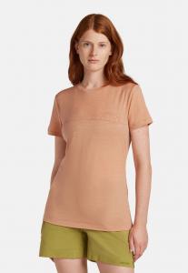 Футболка с принтом LIGHT WEIGHT TECH LITE SINGLE LINE C icebreaker, светло-красный