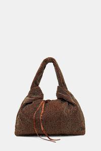 Хлопковая сумка Hoss Intropia, коричневый