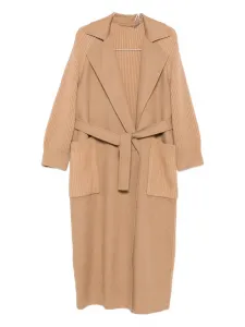 Двубортное пальто Бернарди MAX MARA, коричневый