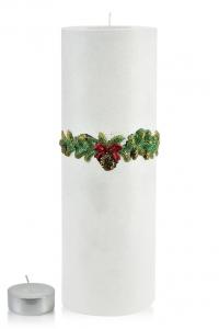 Декоративный подсвечник 36 см Affek Design, белый