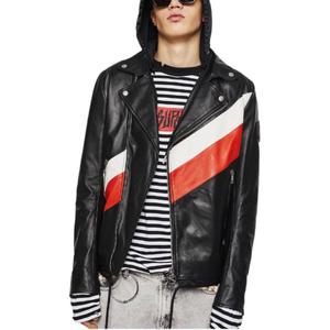 DIESEL Кожаная куртка мужская Multicolor