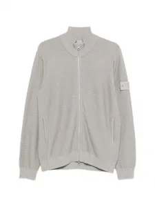 Кардиган с нашивкой-логотипом Stone Island, серый